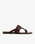 Men's Crisscross Toe-Loop Leather Sandal